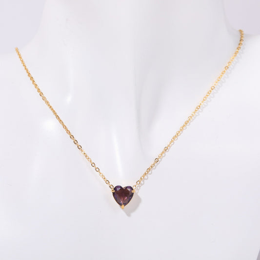Maryella Birthstone Love Necklace