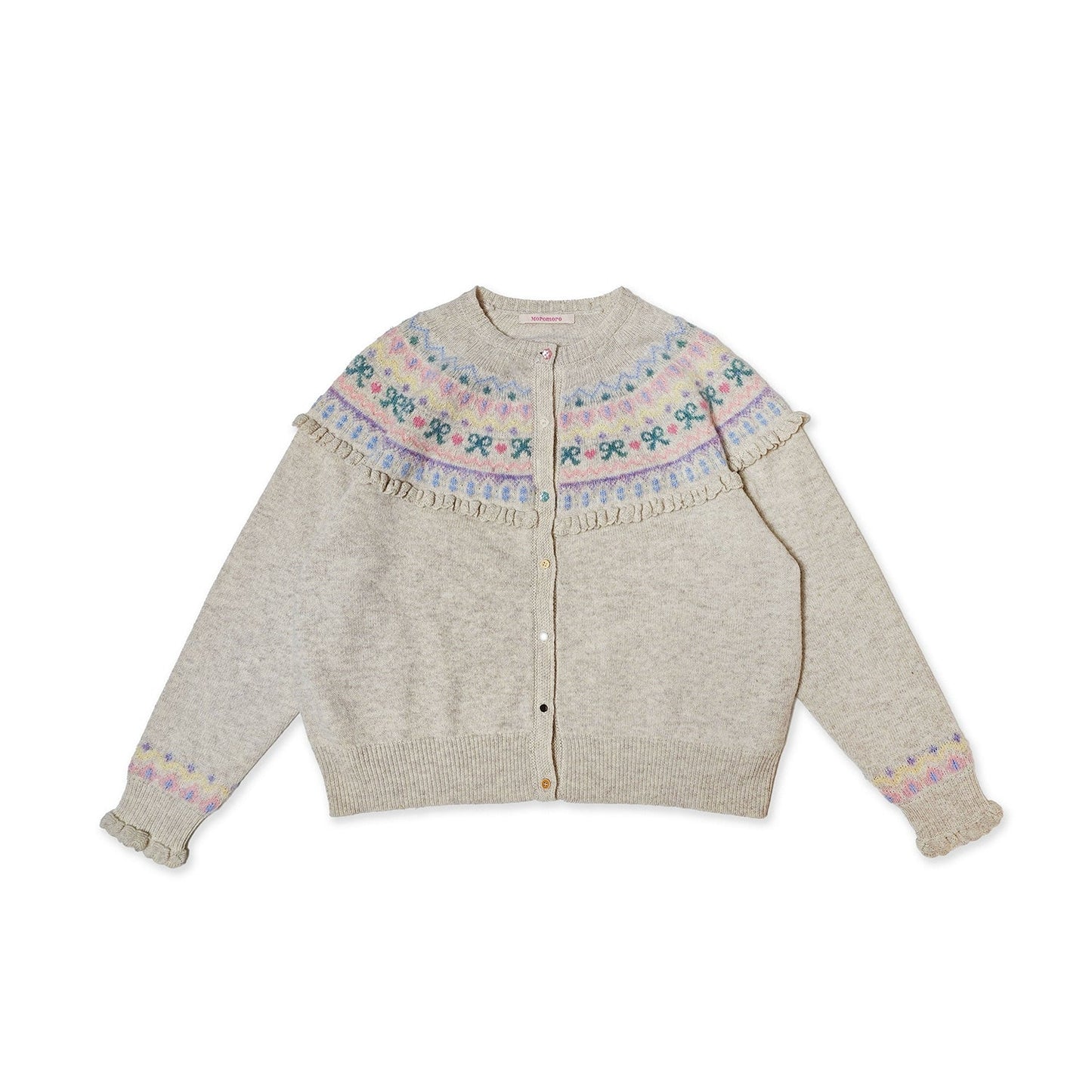 Fringe Fairisle Crochet Cardigan