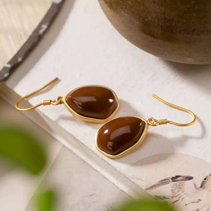 Carnelian Drop Earrings
