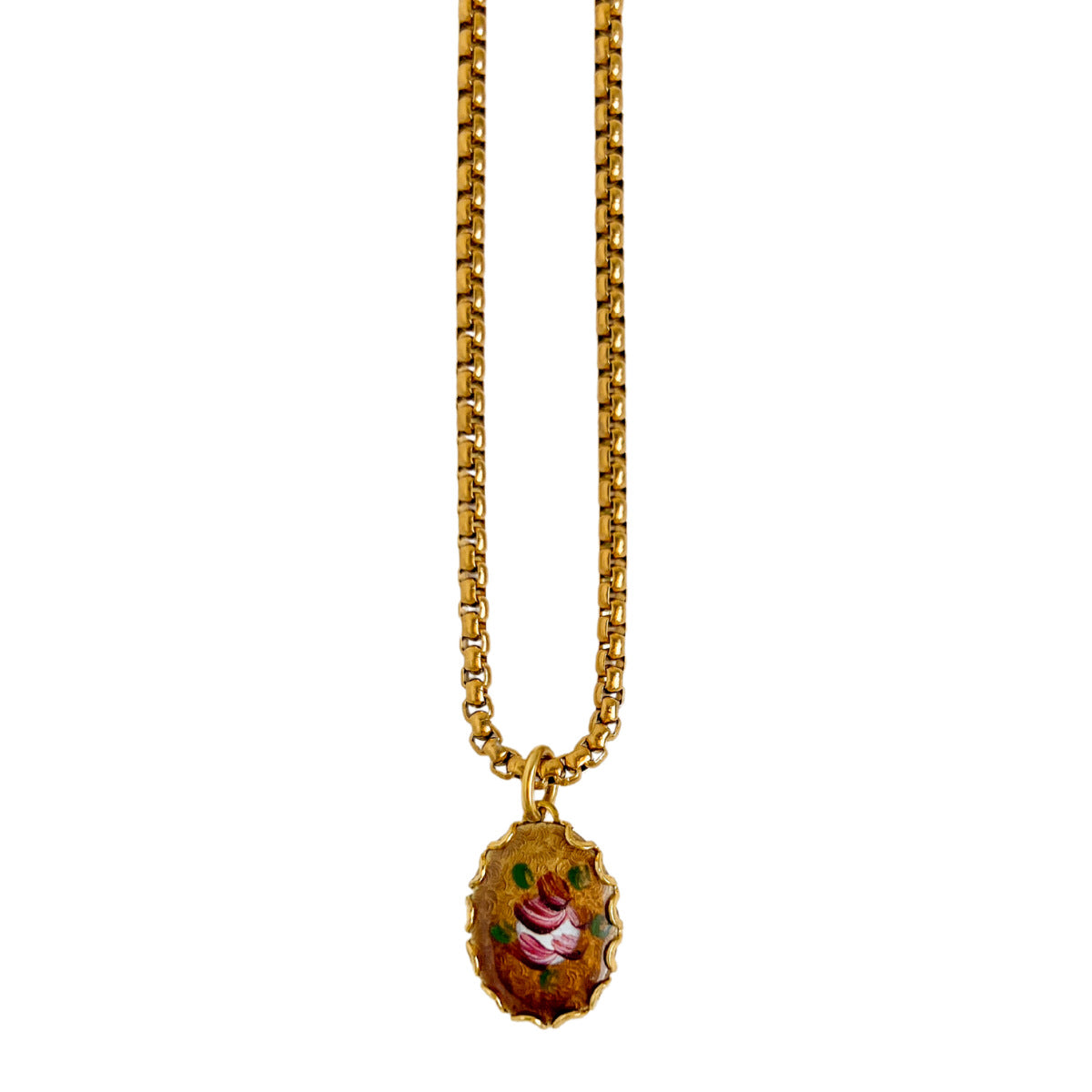 Ayelen Painted Pendant Necklace