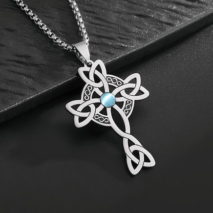 Four Realms Celtic Cross Necklace
