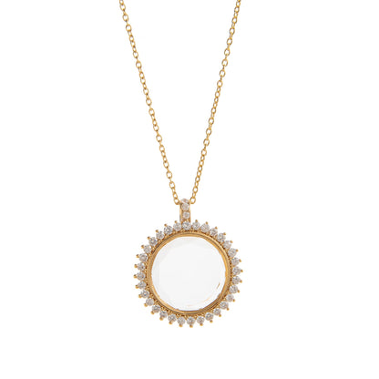 Floating Charm Locket Necklace and Mini Charms