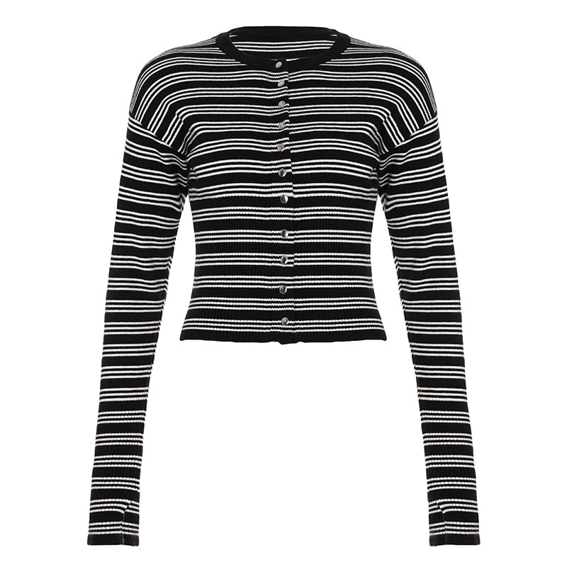 Jamari Striped Cardigan Short Set