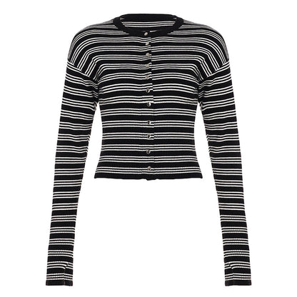 Jamari Striped Cardigan Short Set