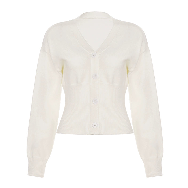 Micah Cropped Button-up Cardigan