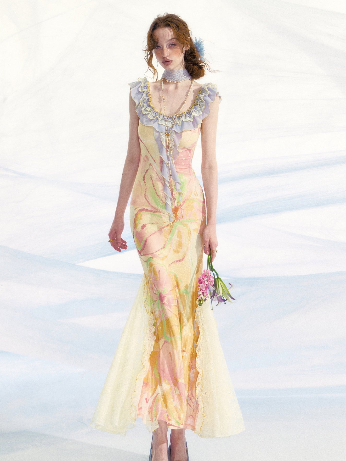Pastel Yellow Maxi Dress