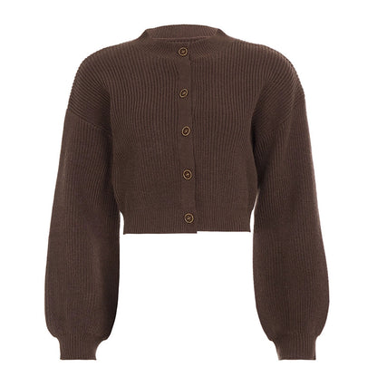 Addilyn Brown Knitted Cardigan