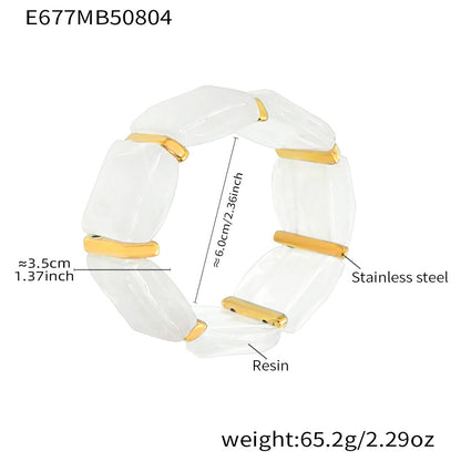 Alianny Irregular Resin Bracelet