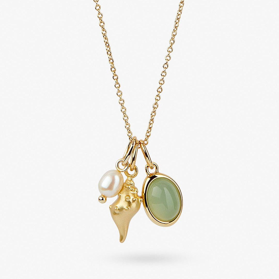 Arlynn Gold Plated Shell Necklace