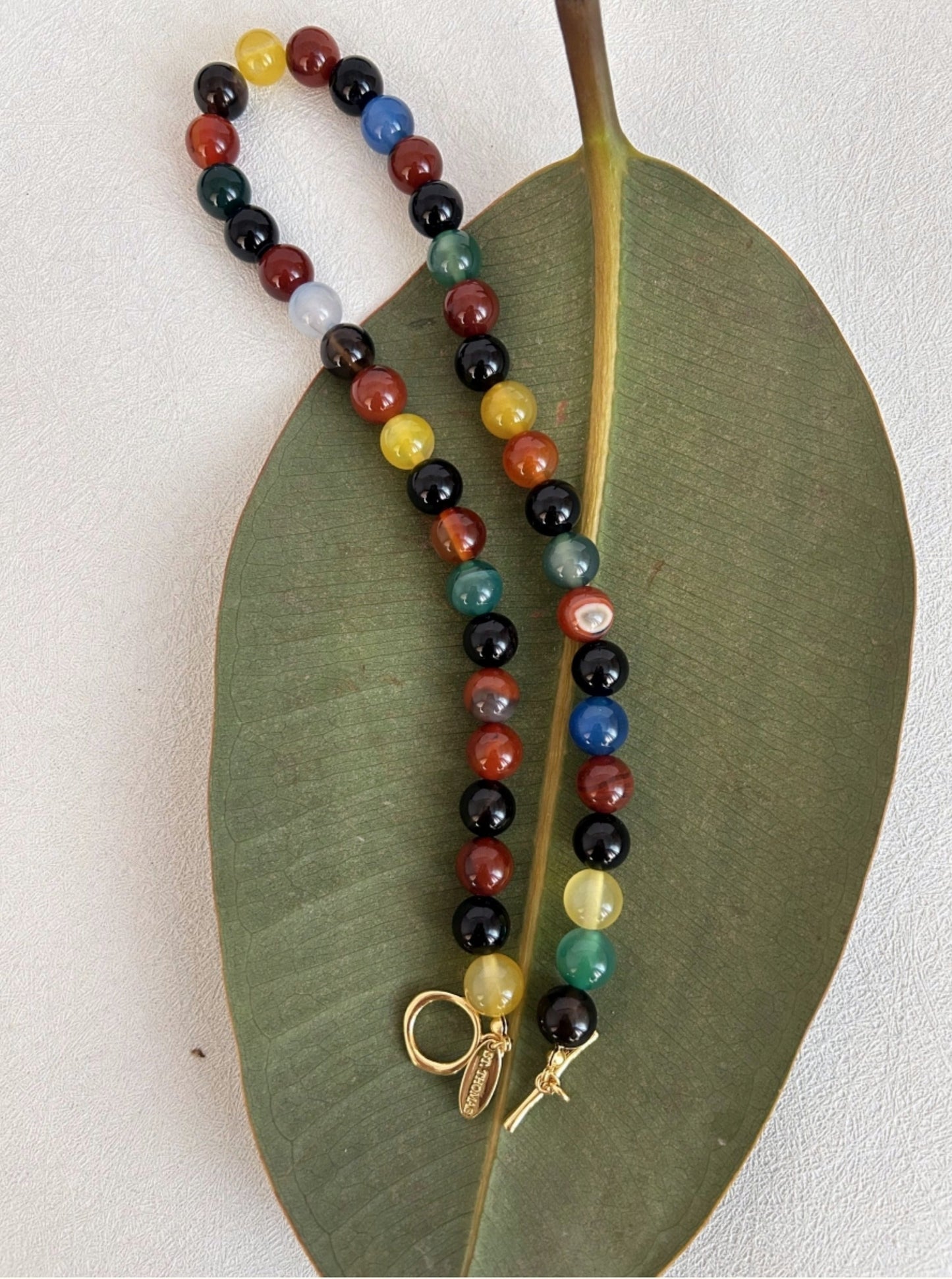 Colorful Gemstone Bead Necklace