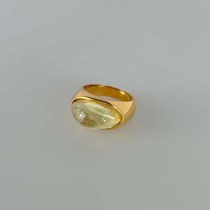 Jamiya Heart Cat Eye Ring