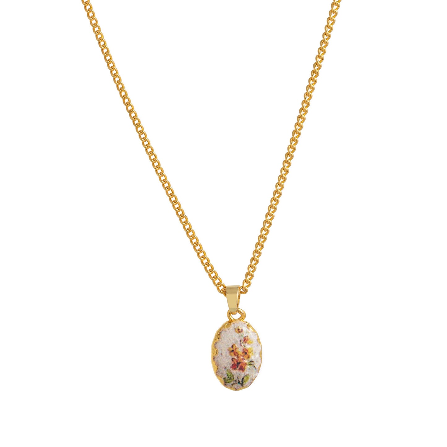 Ayelen Painted Pendant Necklace