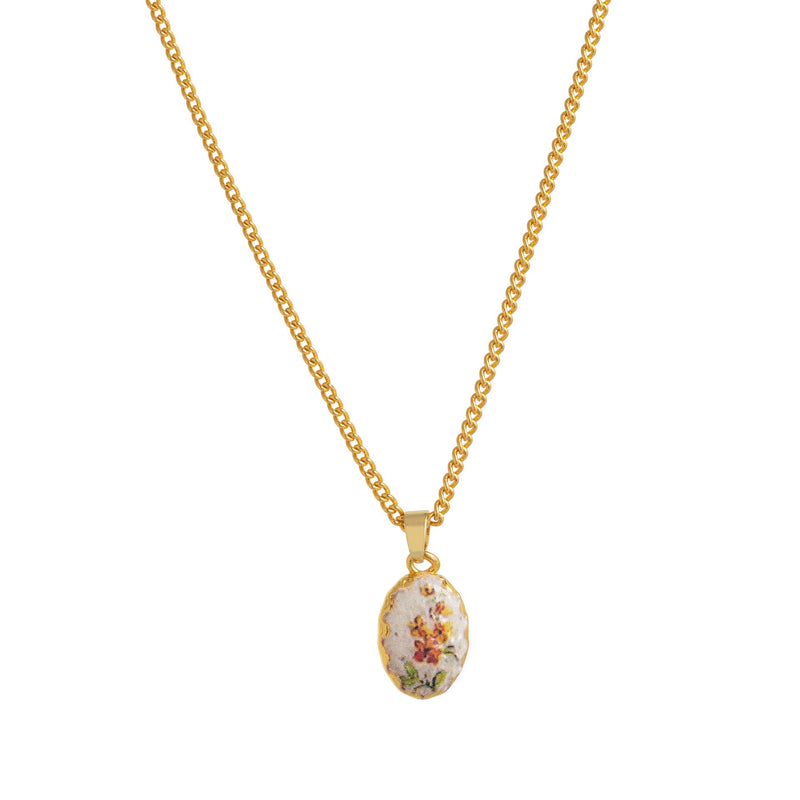 Ayelen Painted Pendant Necklace