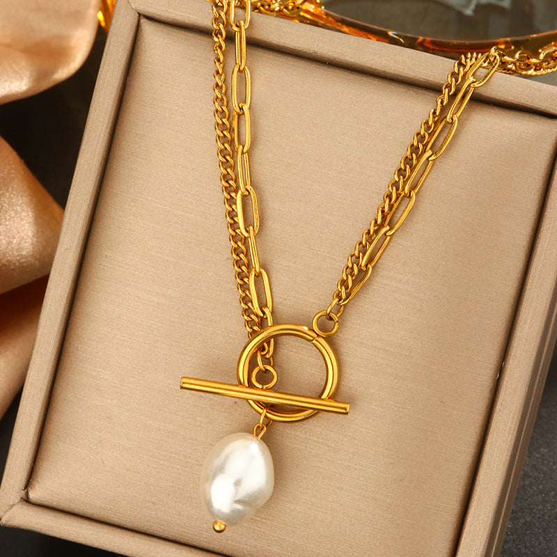 Teaghan Layered Pearl Necklace
