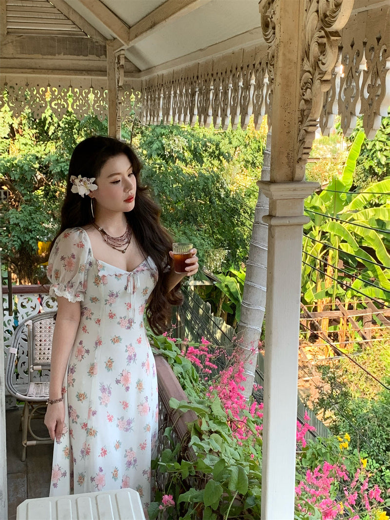 Magnolia Scent Embroidered Maxi Dress Graceful Edition