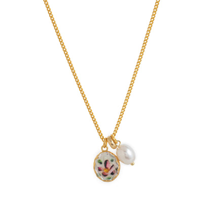 Ayelen Painted Pendant Necklace