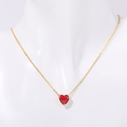 Maryella Birthstone Love Necklace