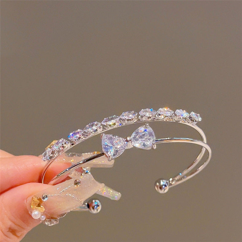 Wren Double Layer Bow Bracelet