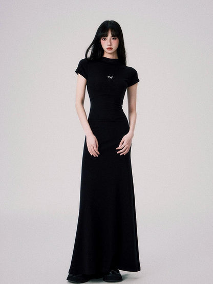 Luluswings Butterfly Emblem Fitted Maxi Dress - Evening Gown