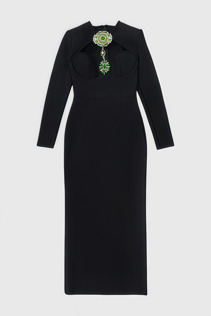 Mart Bandage and Diamond Maxi Dress