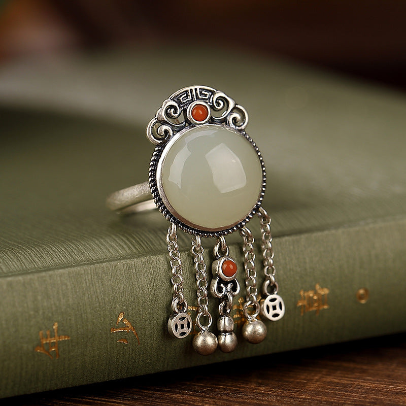 Hetian Jade Statement Ring