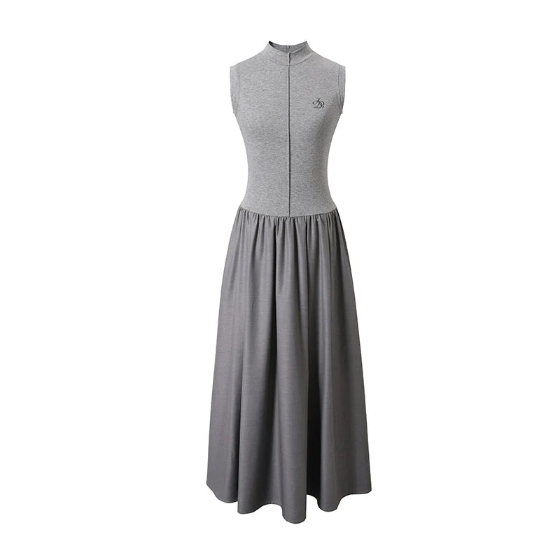Contrast Maxi Dress