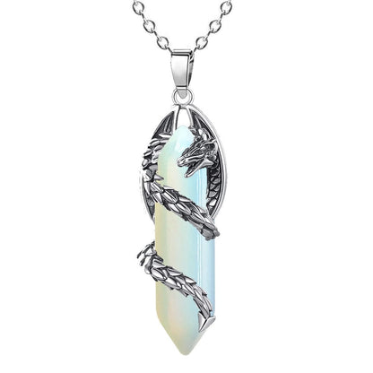 Celestial Dragonfang Crystal Necklace