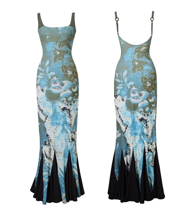 Midnight Bloom Maxi Dress