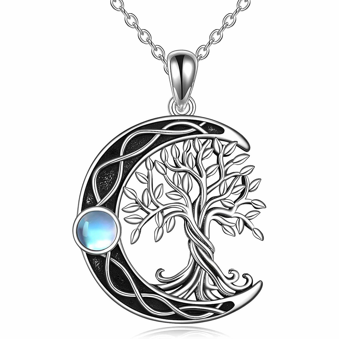 Sacred Moon Tree of Life Necklace