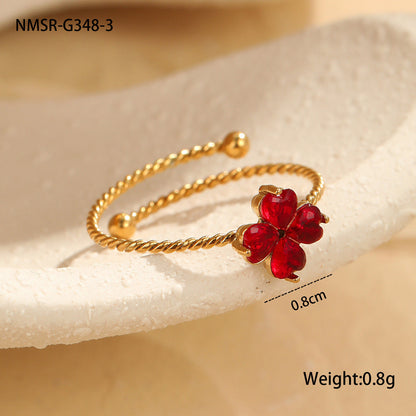 Lilou Clover Charm Ring