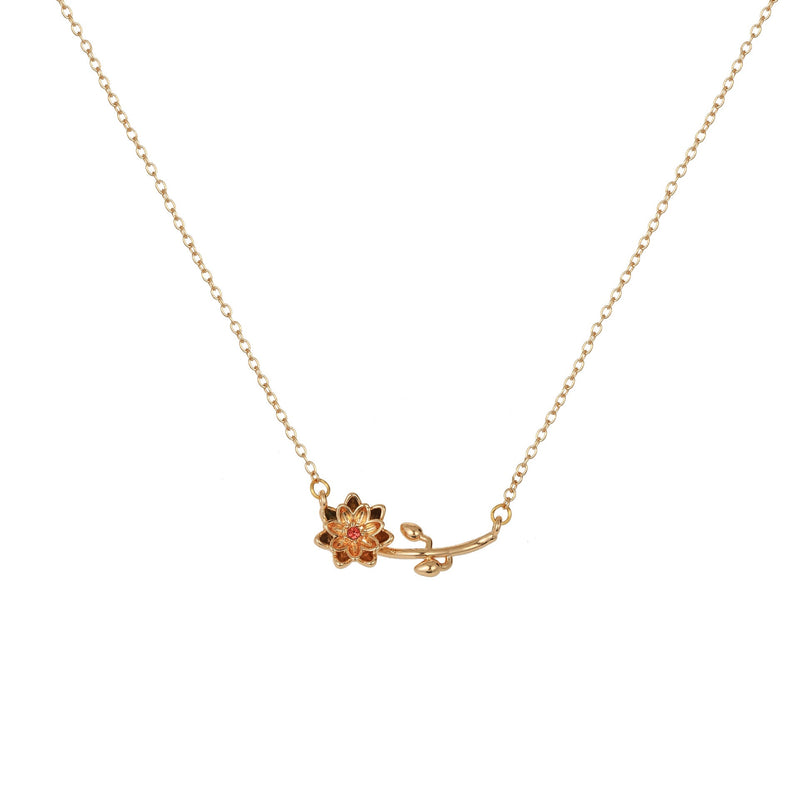 Kaylea Birth Flower Pendant Necklace