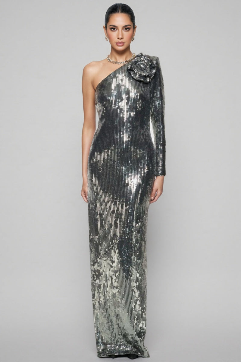 Carl 3d Sequin Maxi Dress