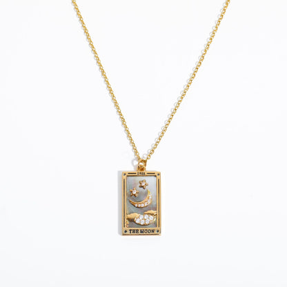 Athena Gilded Tarot Charm Necklace