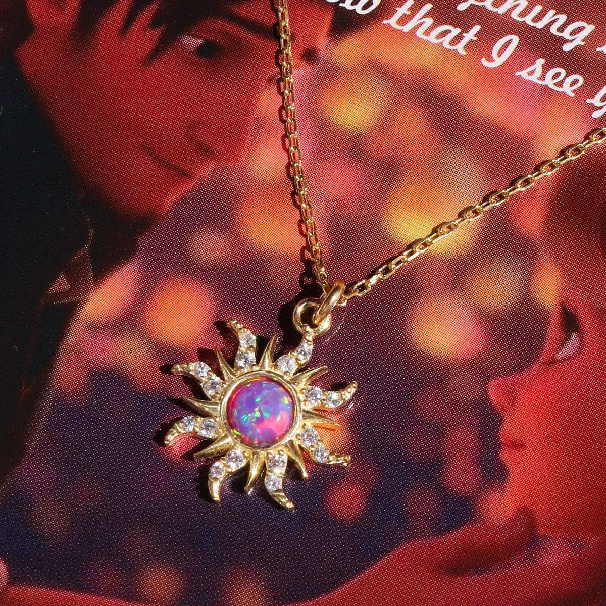 Aariyah Opal Zirconia Pendant Necklace