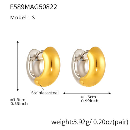 Kensi Geometric Color-block Earrings