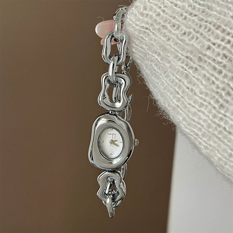 Irregular Chain Link Bracelet Watch