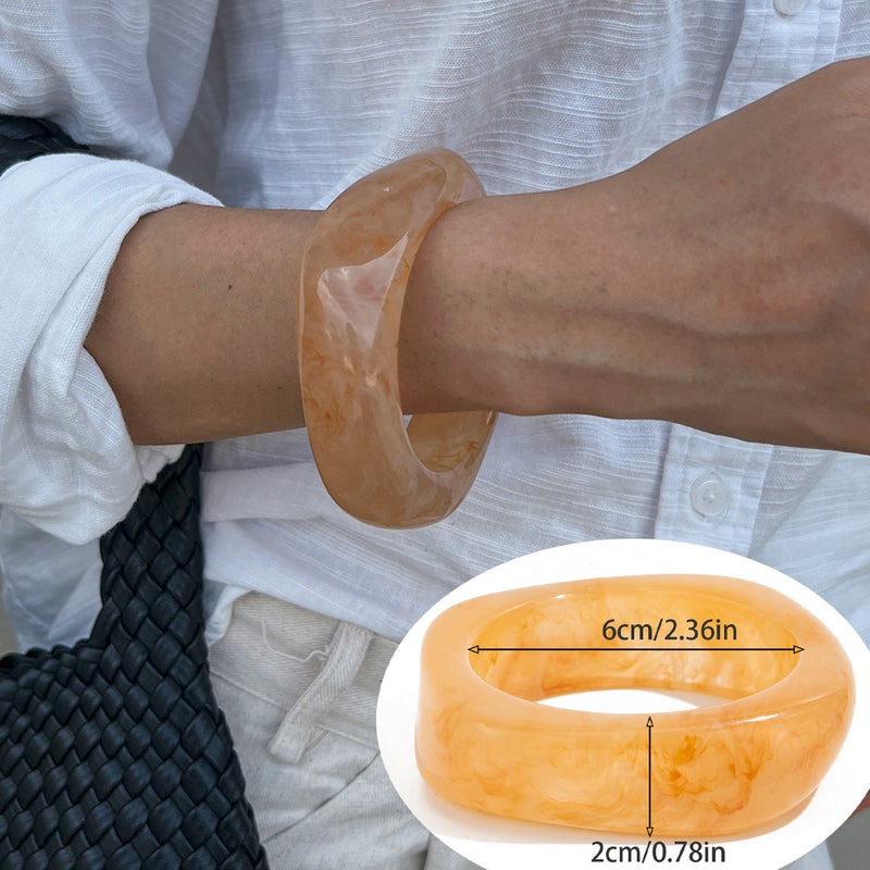 Aloni Marbled Acrylic Bracelet