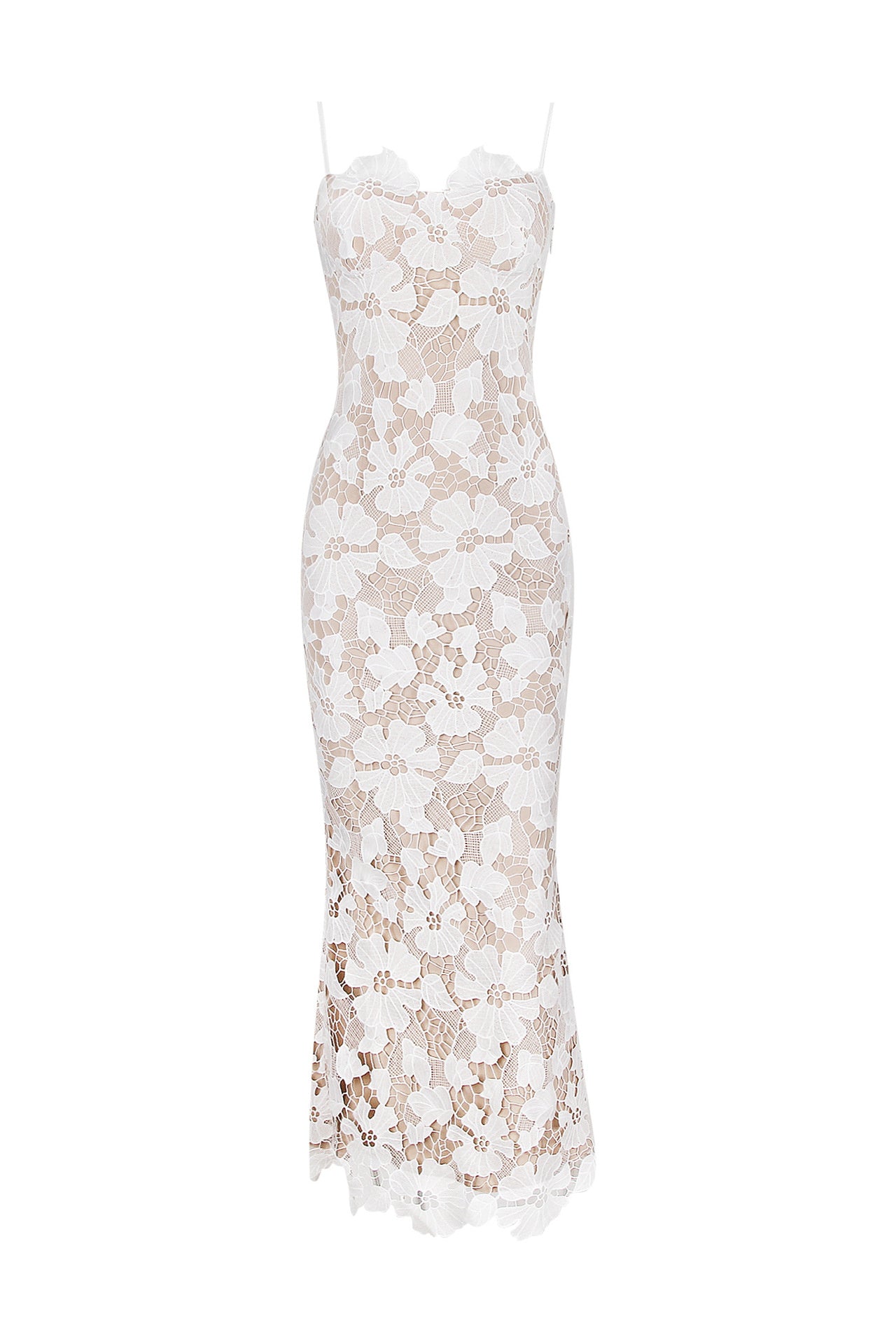 Amanda Embroidered Lace Maxi Dress