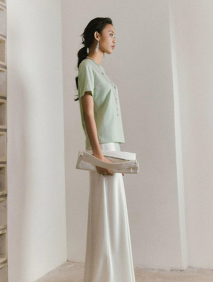 Ivory Serenity Maxi Skirt