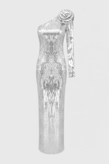 Carl 3d Sequin Maxi Dress
