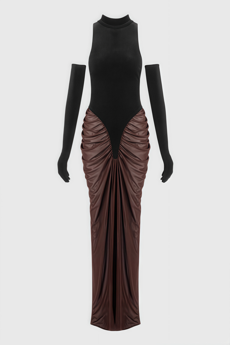 Faithan High Neck Sleeveless Maxi Dress