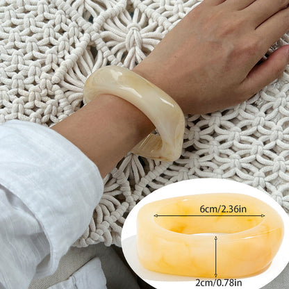 Aloni Marbled Acrylic Bracelet