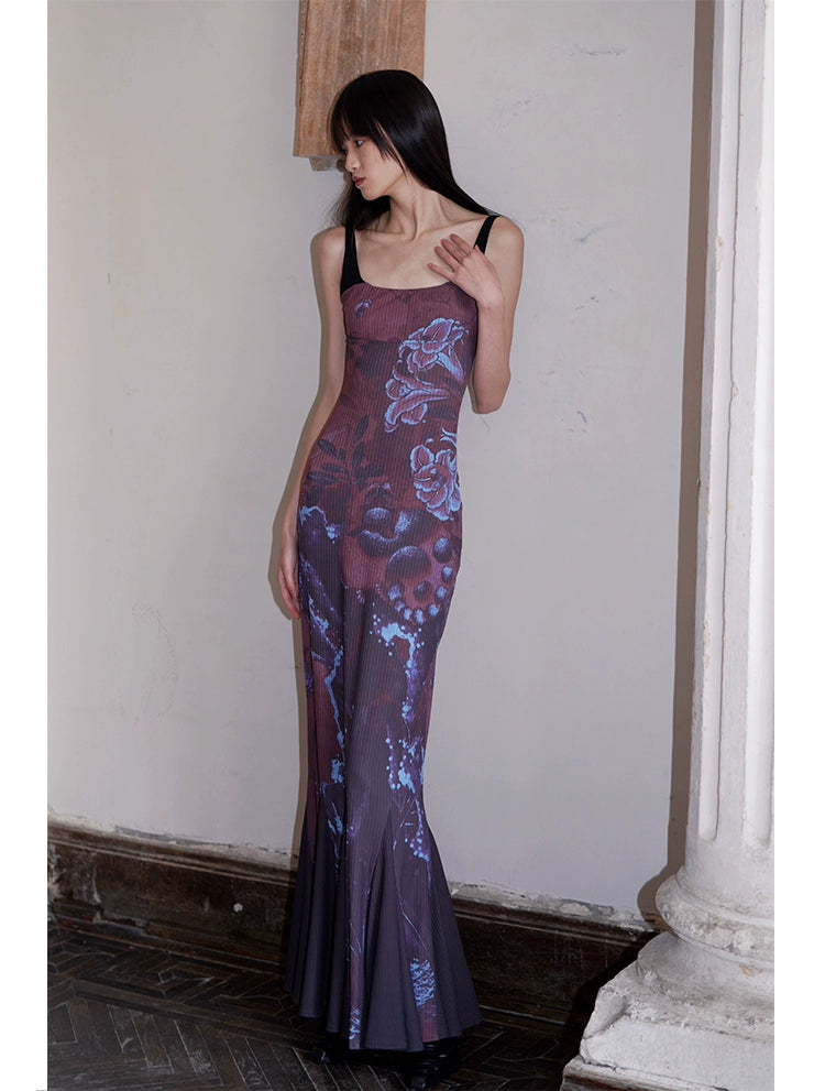 Midnight Bloom Maxi Dress