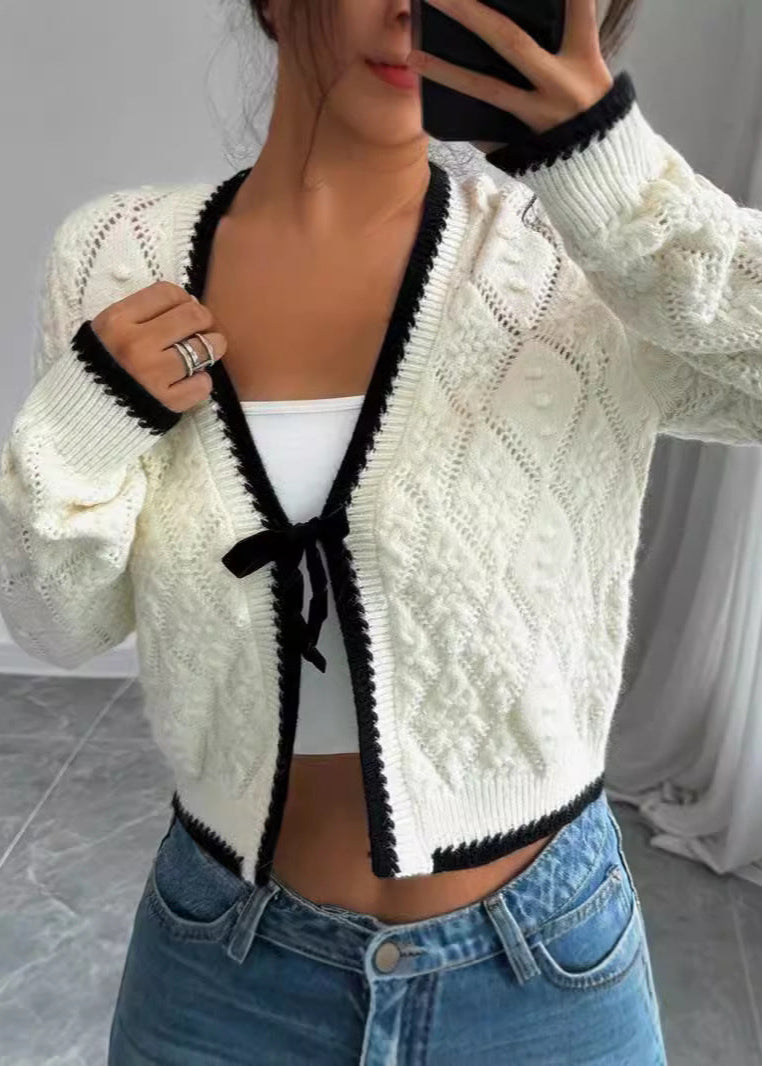 Charm Tie-front Knit Cardigan