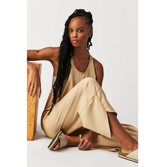 Clothing Pocket Jumpsuit Color Bib Suspender Jumpsuit