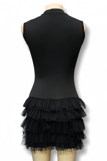 Lami Black Sleeveless Mini Dress