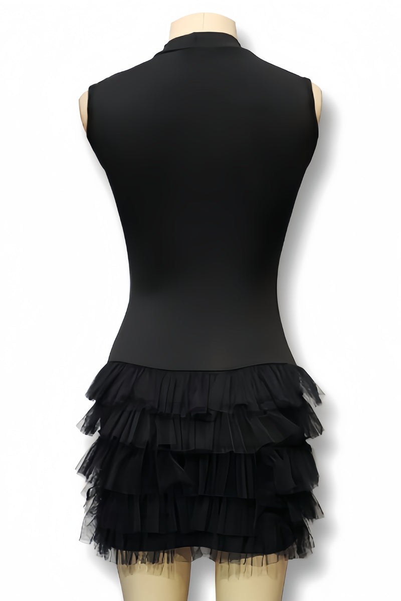 Lami Black Sleeveless Mini Dress