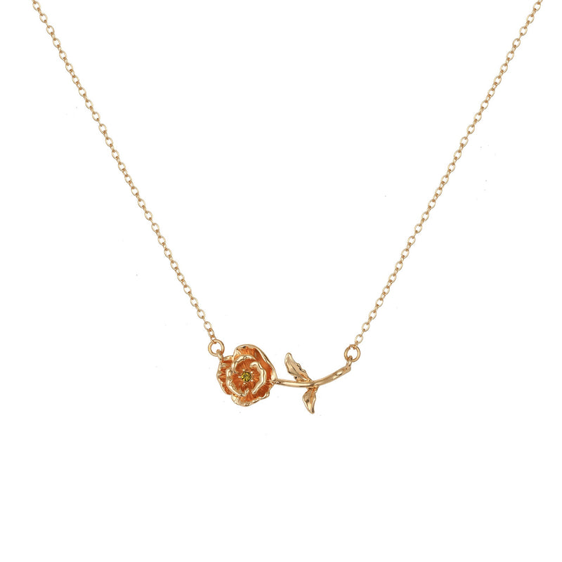 Kaylea Birth Flower Pendant Necklace