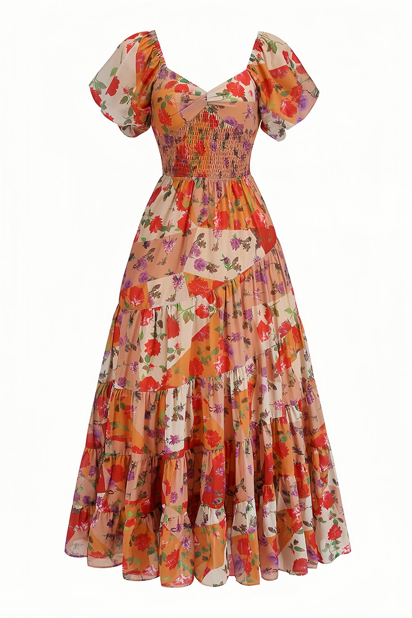 Hali French Waisted Maxi Dress