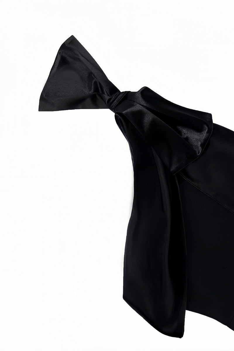 Jojo Bow One-shoulder Maxi Dress